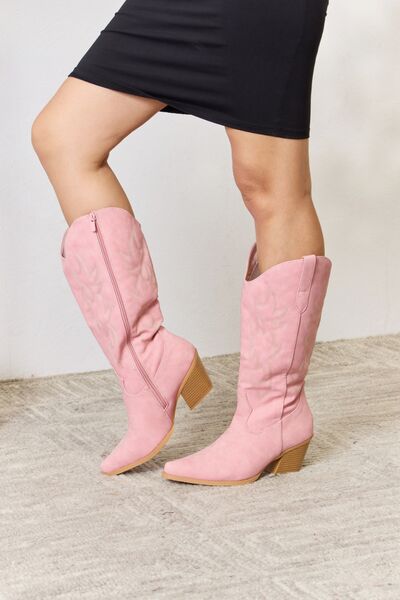 Forever Link Knee High Cowboy Boots-2