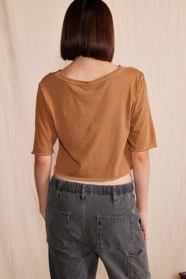 Iris Raw Edge Crop Tee-3