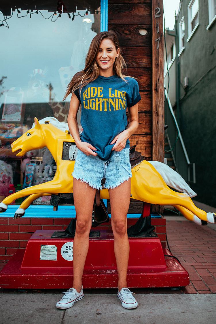 Ride Like Lightning Sierra Tee-1