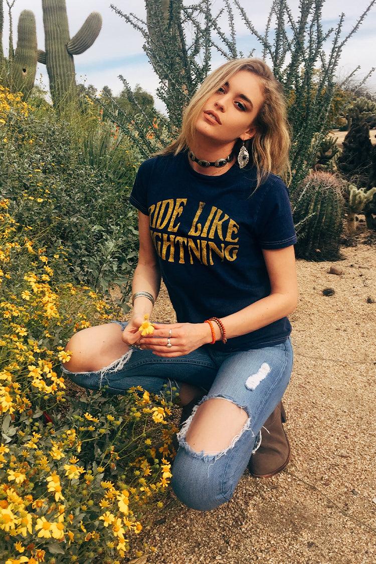 Ride Like Lightning Sierra Tee-2
