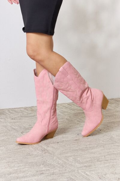 Forever Link Knee High Cowboy Boots-1