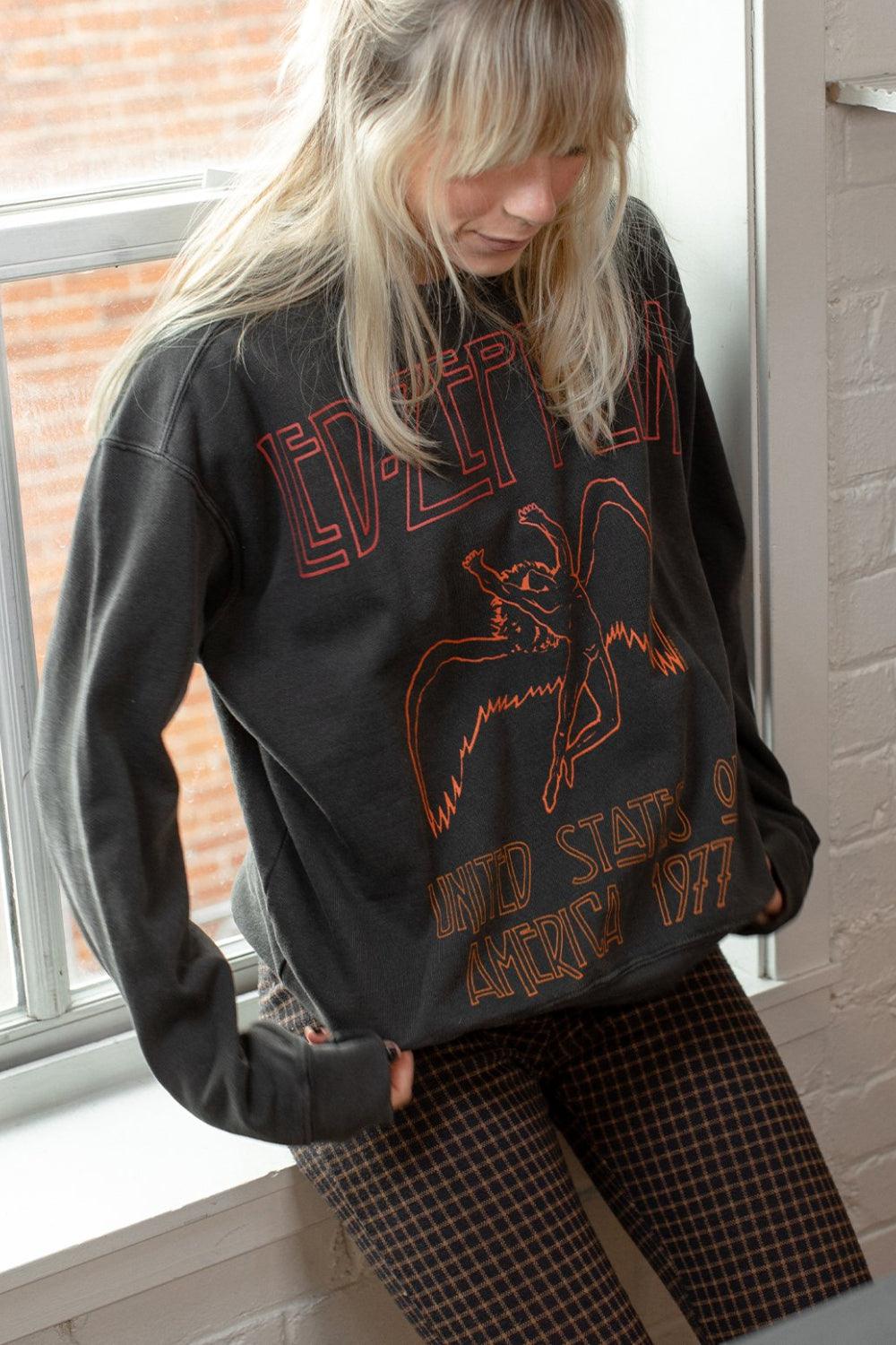 Led Zeppelin USA 1977 Sweatshirt-1