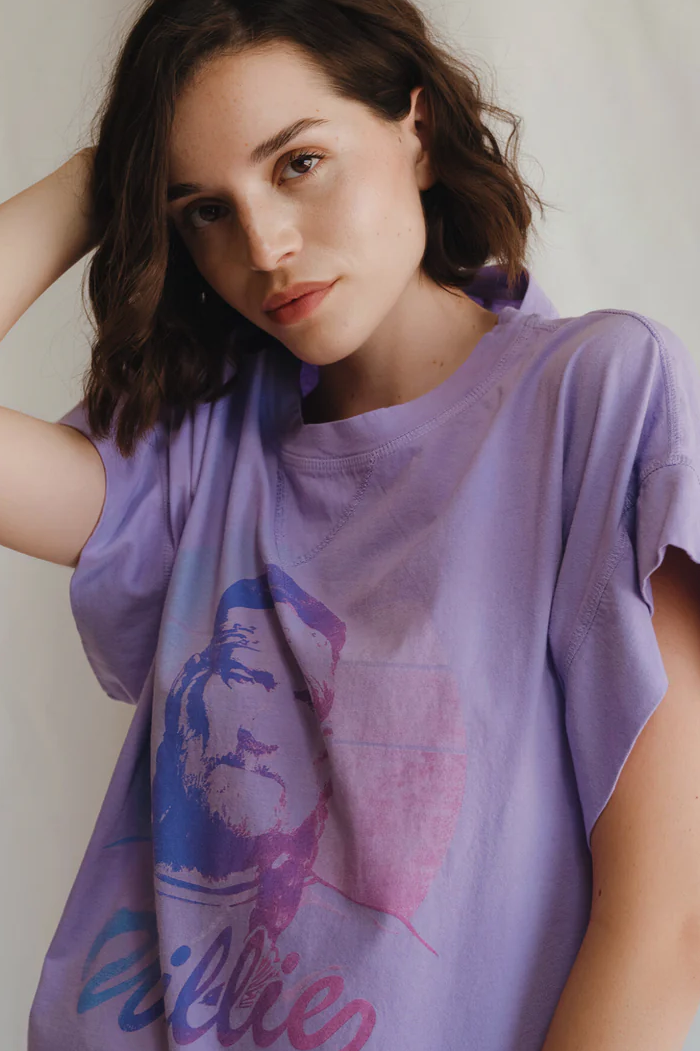 Willie Nelson Purple Sky Tee-2