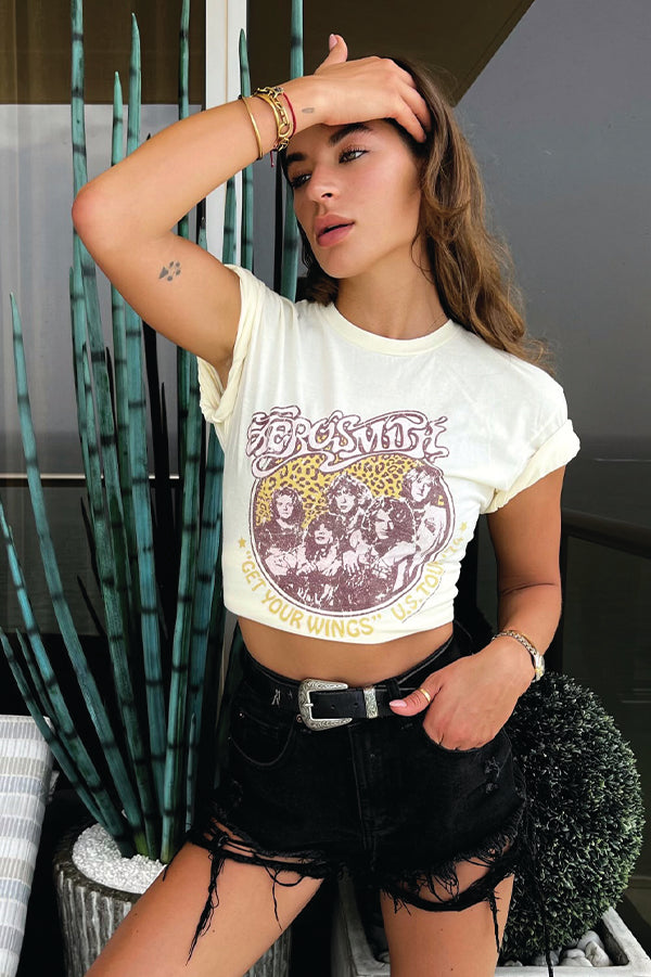 Aerosmith Wings 74' Stanley Tee-2