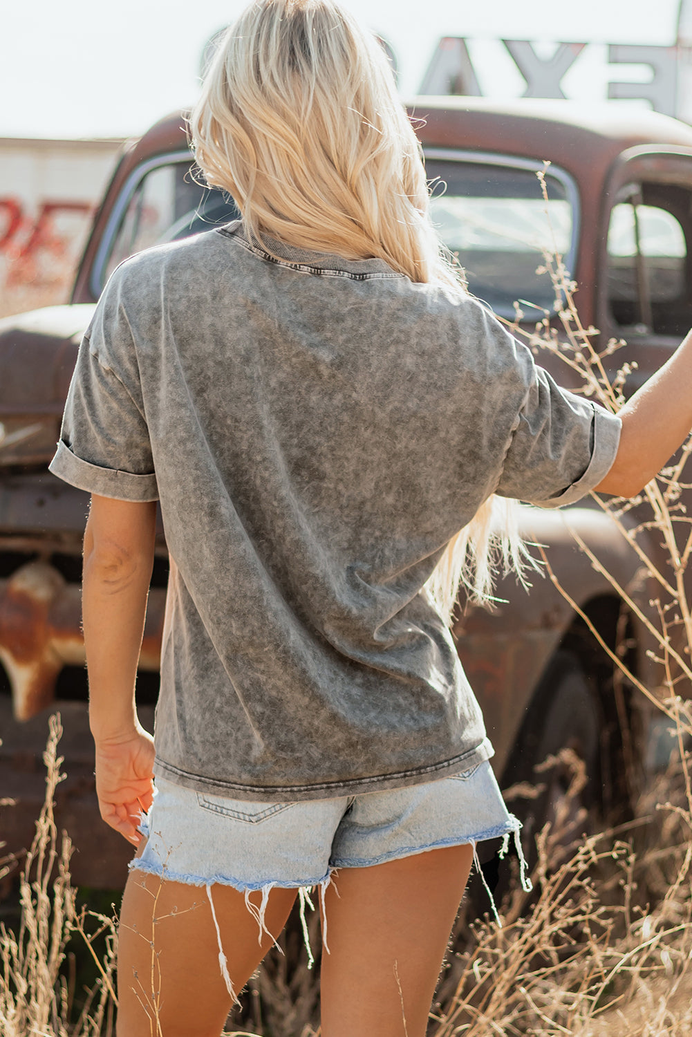 Western Steer Head Tie Dye Tee-2