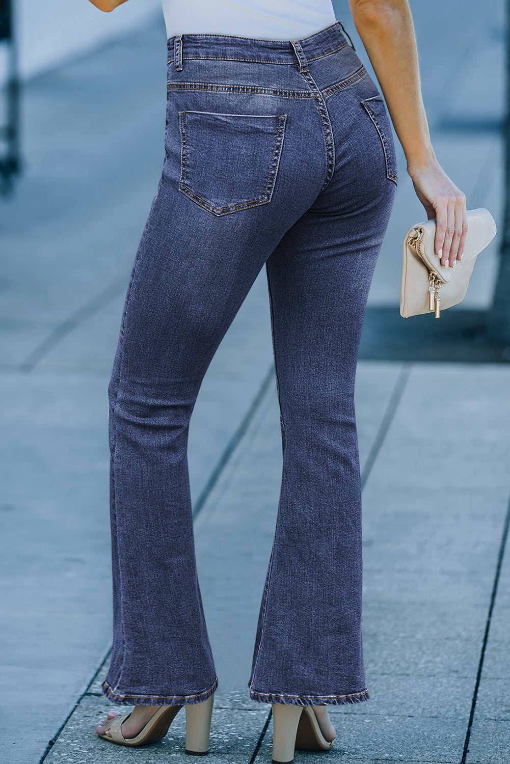 Jolie Wash Vintage Wide Leg Jeans-1