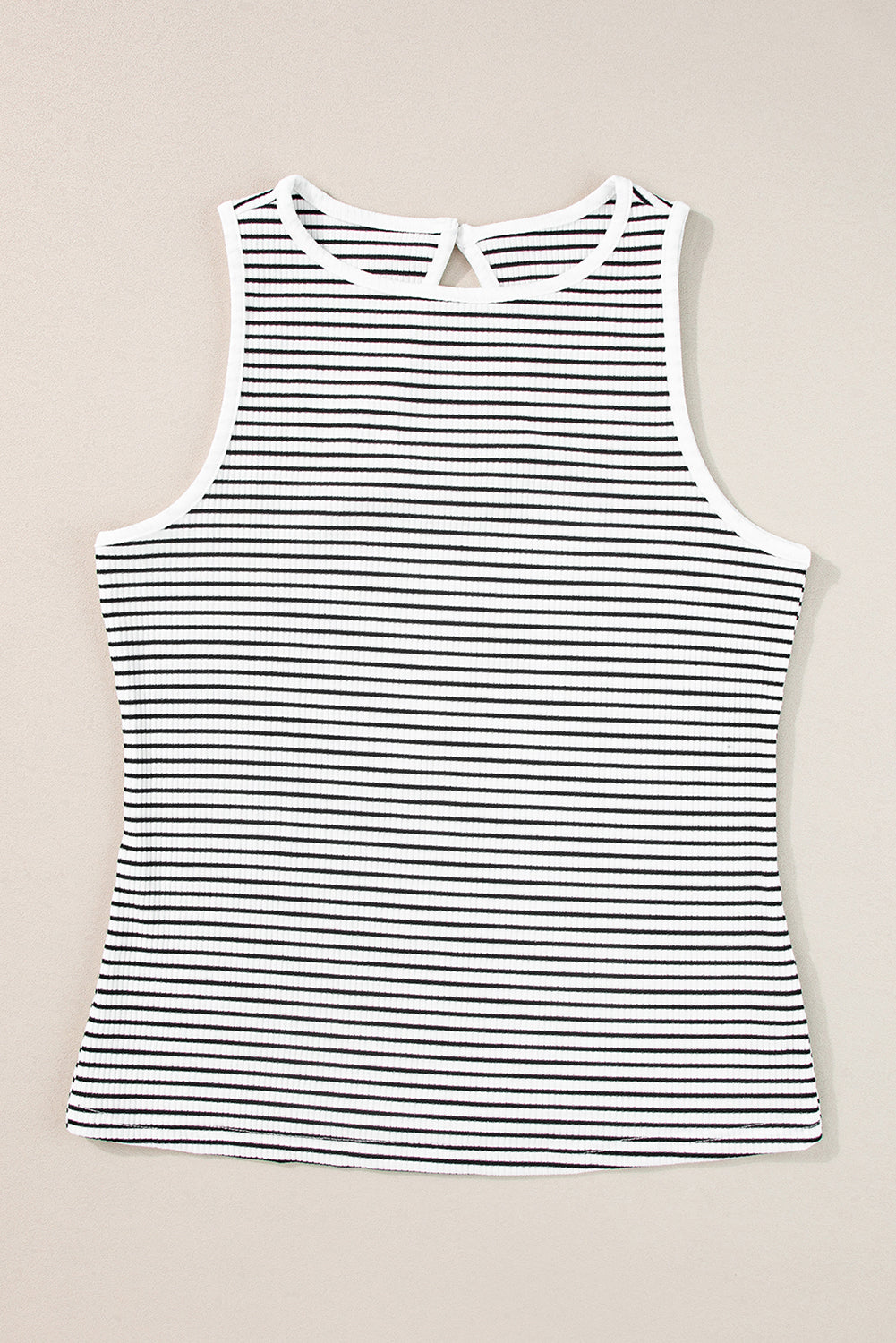 Bethany Striped Knit Sleeveless Tank-2