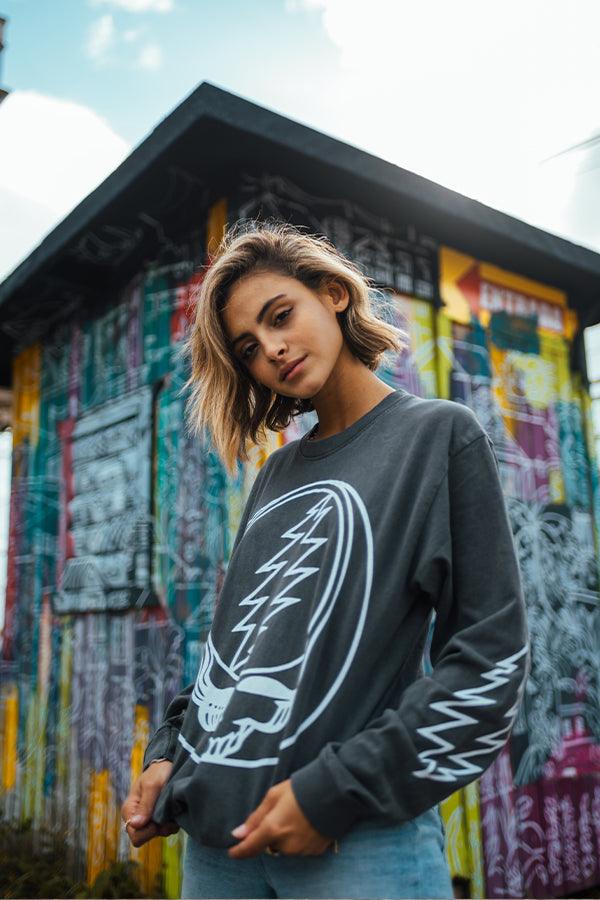 Black Grateful Dead Outliner Long Sleeve-2