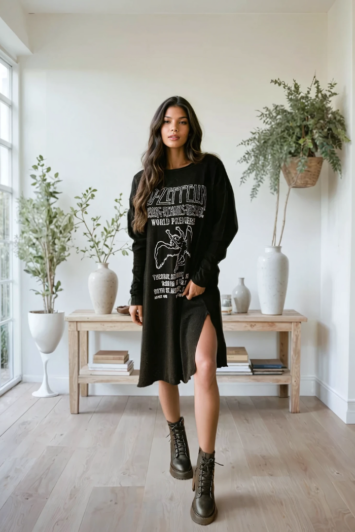 Led Zeppelin the Same Song Dress-2