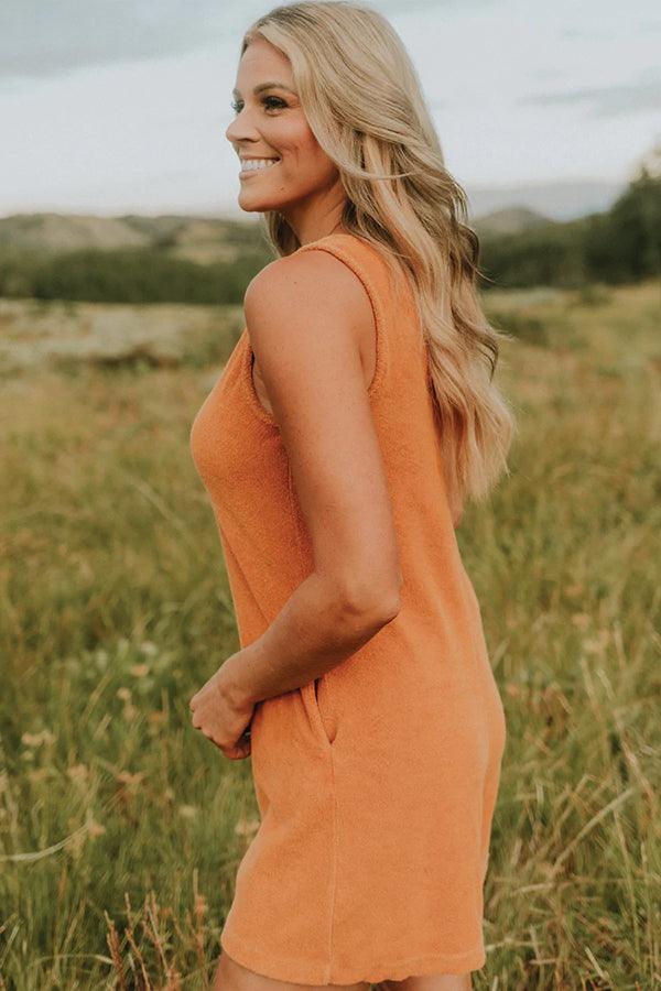 Orange Let it Go Romper-4