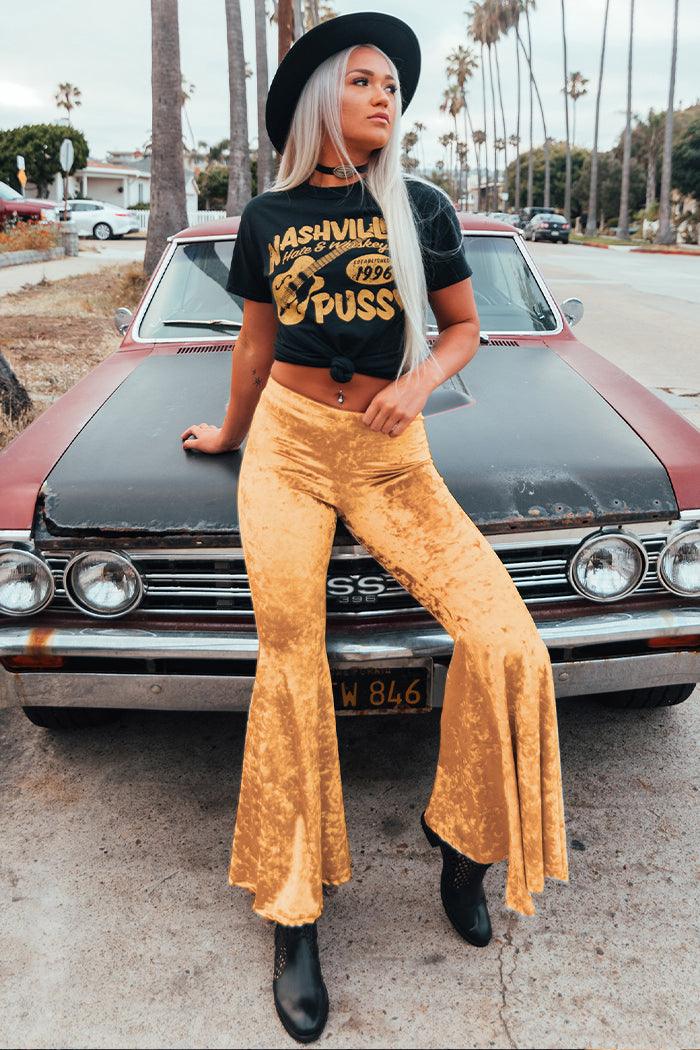 Mel Mustard Velvet Bells-0