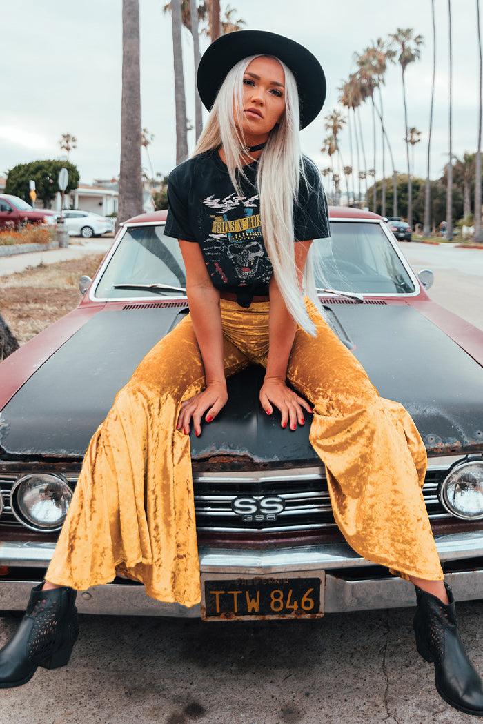 Mel Mustard Velvet Bells-1