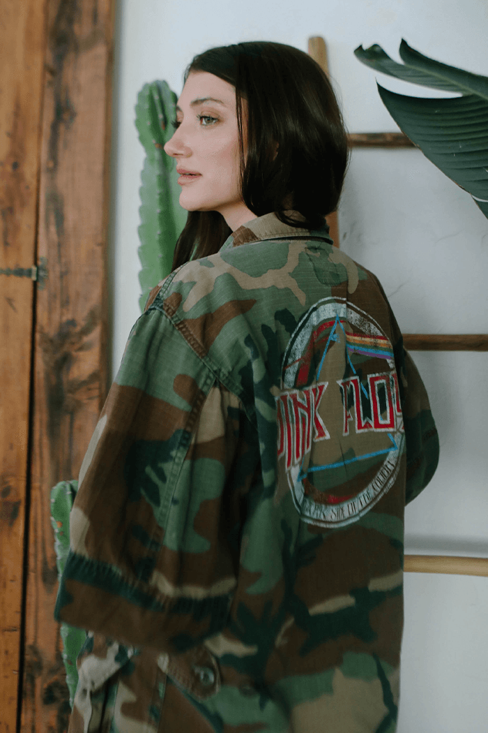 Pin kFloyd Authentic Vintage Camo Army Jacket-2
