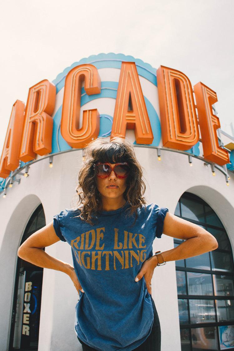 Ride Like Lightning Sierra Tee-3