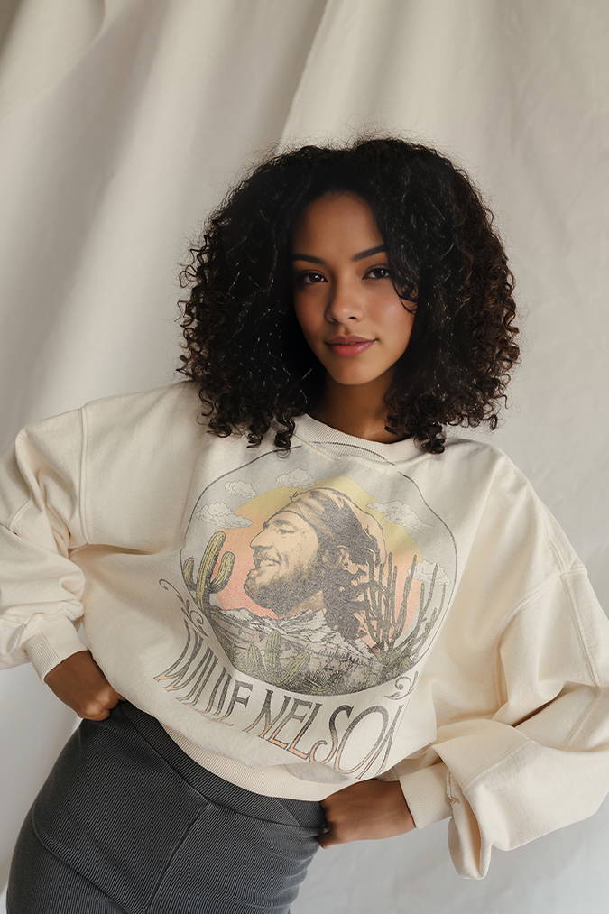 Willie Nelson Sunset Sweatshirt-1