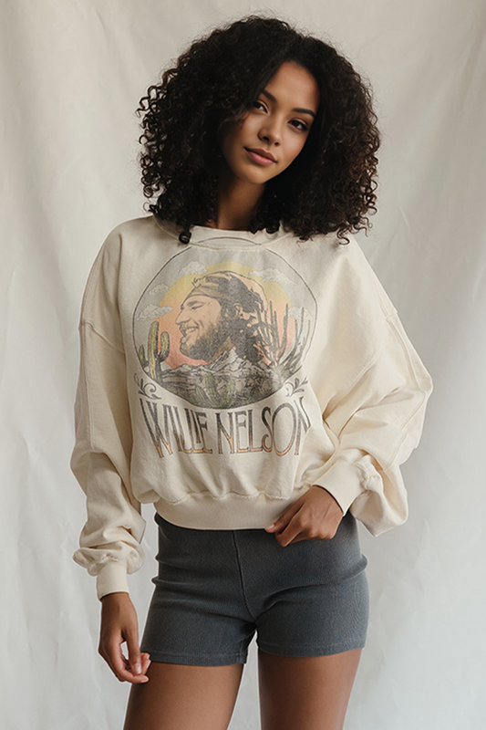 Willie Nelson Sunset Sweatshirt-0